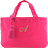 SHOOELAERUE Initial tote (Pink)